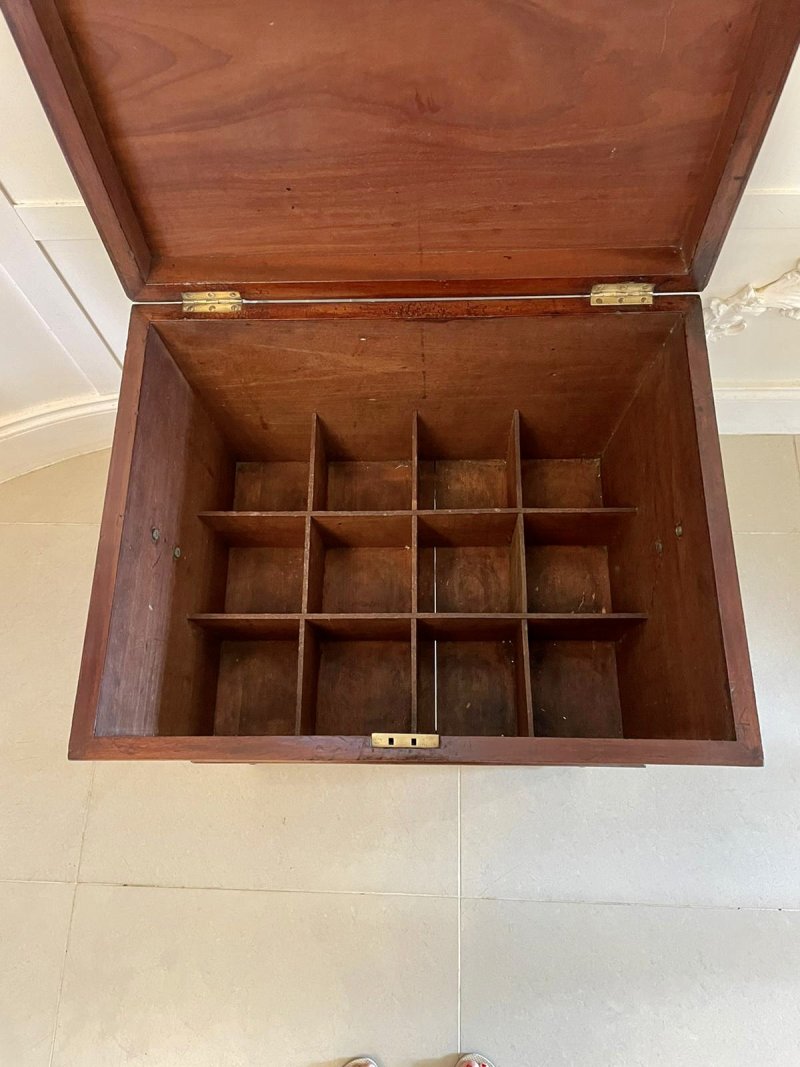 Large George III Antique Mahogany Cellarette/Wine Cooler - Image 6